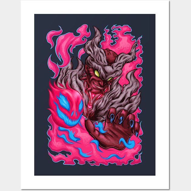 Demon Wall Art by Thai_Lu